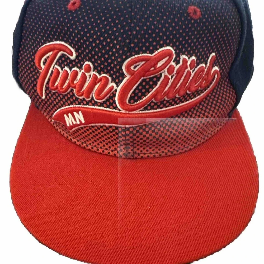Kings Choice Malaki SnapBack Hat Cap Twin Cities Minnesota Twins Blue Red